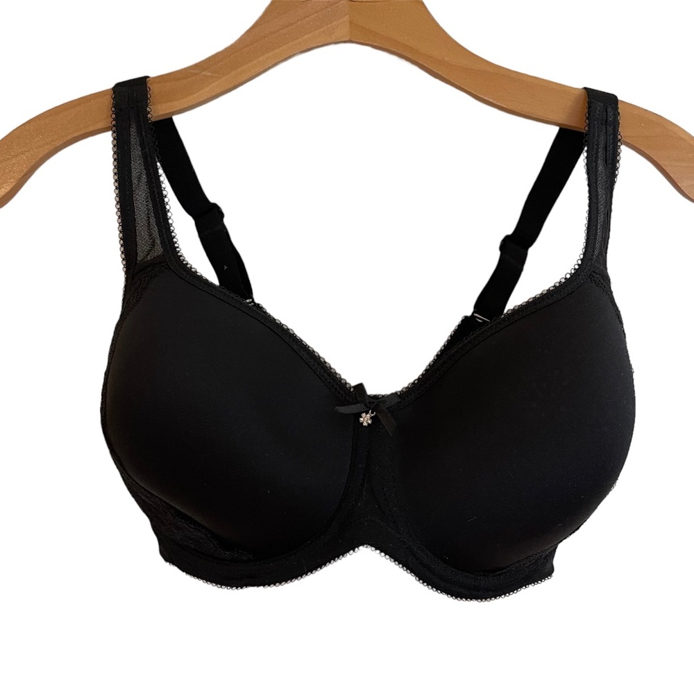 NWT Wacoal Retro Chic Seamless Underwire Contour Bra - Black - Size 32G - Picture 2 of 8